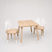 Cozy Collections - Table pour enfants avec chaises - Bureau pour enfants - Ensemble de salle à manger pour enfants - Table pour tout-petits - Table de jeu - Table Montessori pour enfants - Ensemble de meubles pour enfants de 1 à 7 ans
