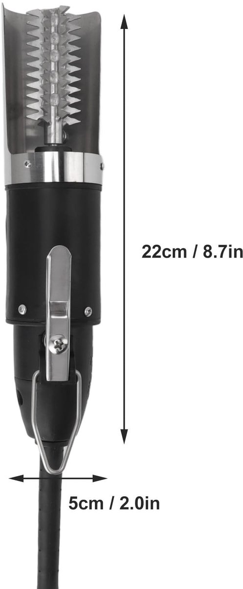 Elektrische Fish Scaler - Krachtige Fish Scale Remover - Volautomatisch - EU Plug - Vis Schubben Verwijderen - Voor Thuisgebruik - Compact — afbeelding 2