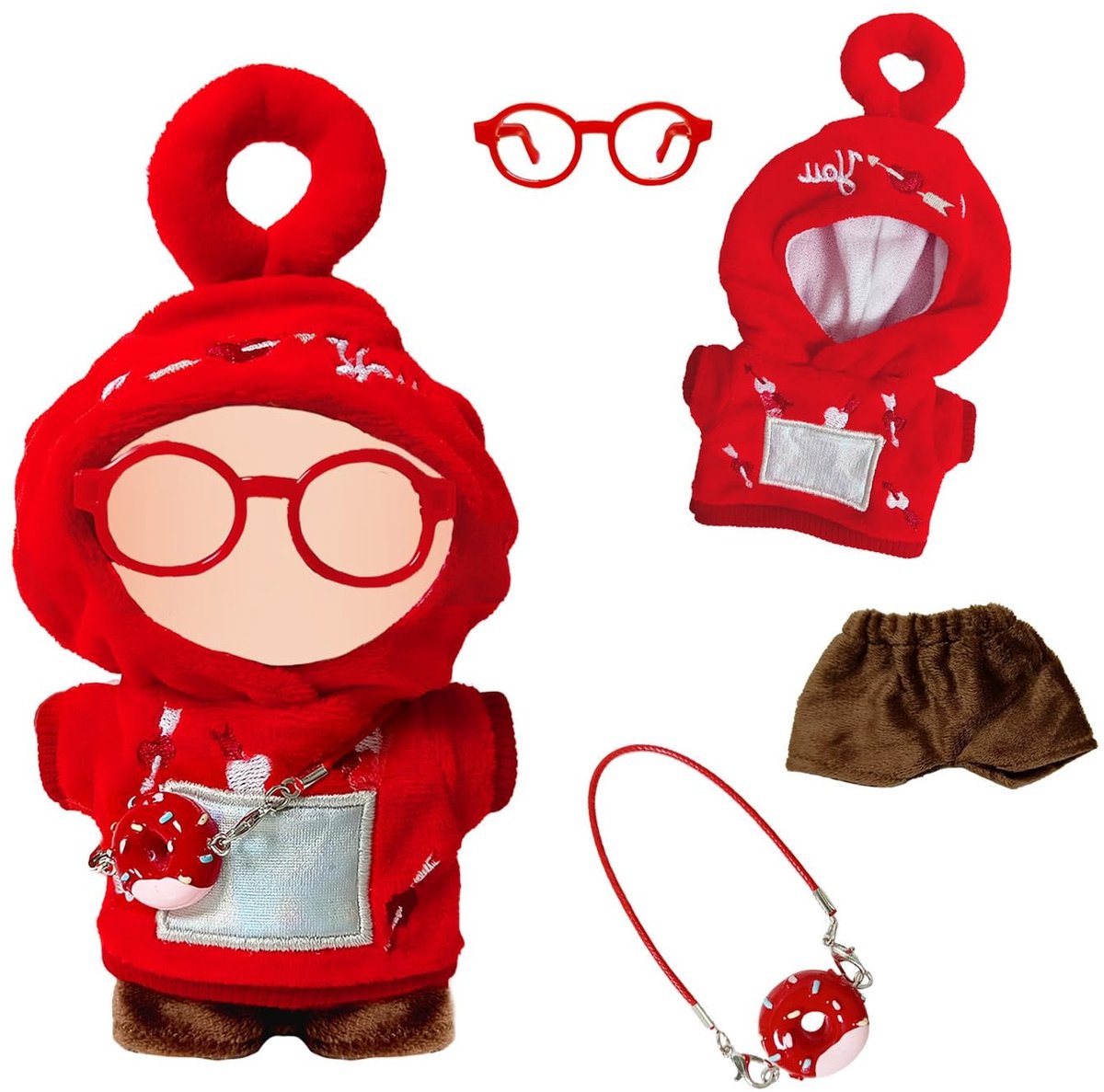 MTTproducts- Poppen Outfit voor Creatieve Spelletjes - Pop - Poppen - Poppenkleding - Poppenkleertjes - Geschikt voor verschillende popformaten