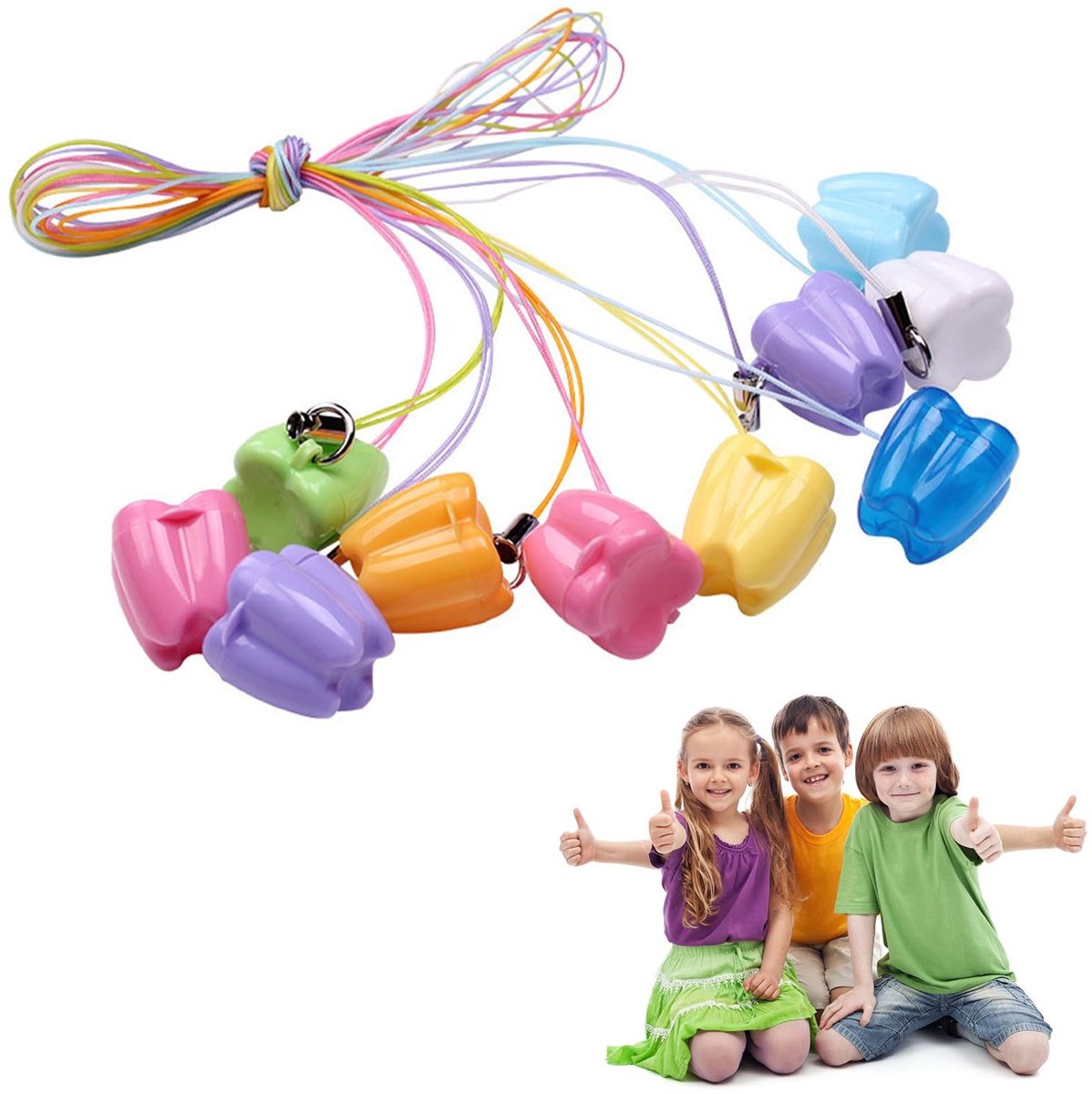 MTTproducts- Melktandenbox 8 Stuks - Baby Tandopslag - Organiser voor Melktanden - Veilig Opslag - Schattige Vormen - Hoogwaardige Materialen - Tandenbewaarbox
