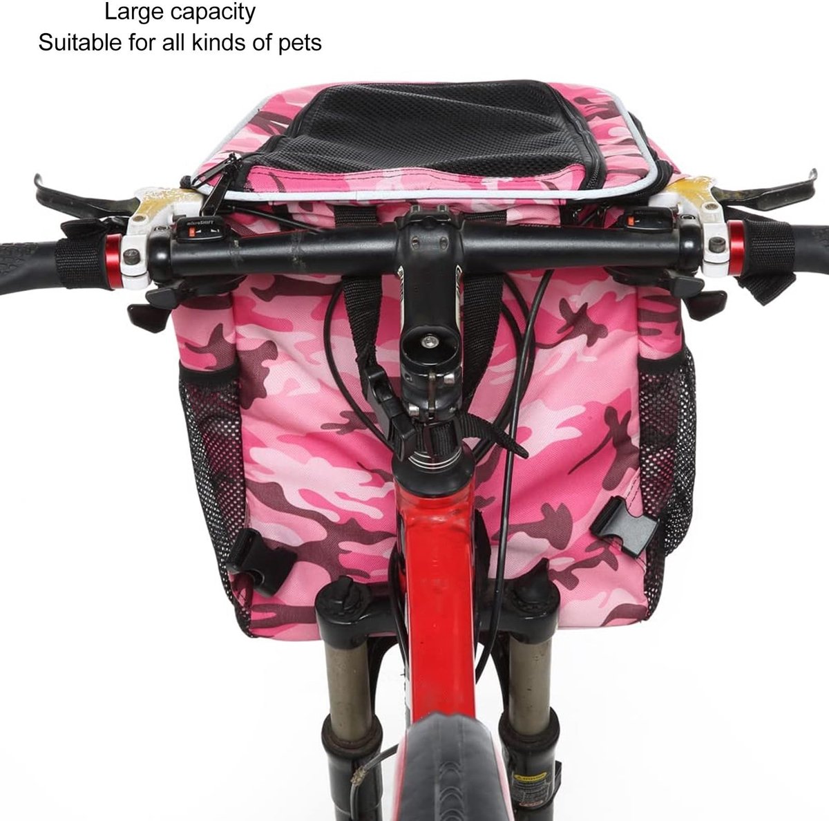 NTH products- Hondenfietsmand Geventileerd - Waterdichte Fietshuisdierdrager - Afneembare Rugzak - Ruim 29x30x37cm - Gebruiksvriendelijk Ontwerp - Eenvoudig Schoon te Maken - Huisdierendrager