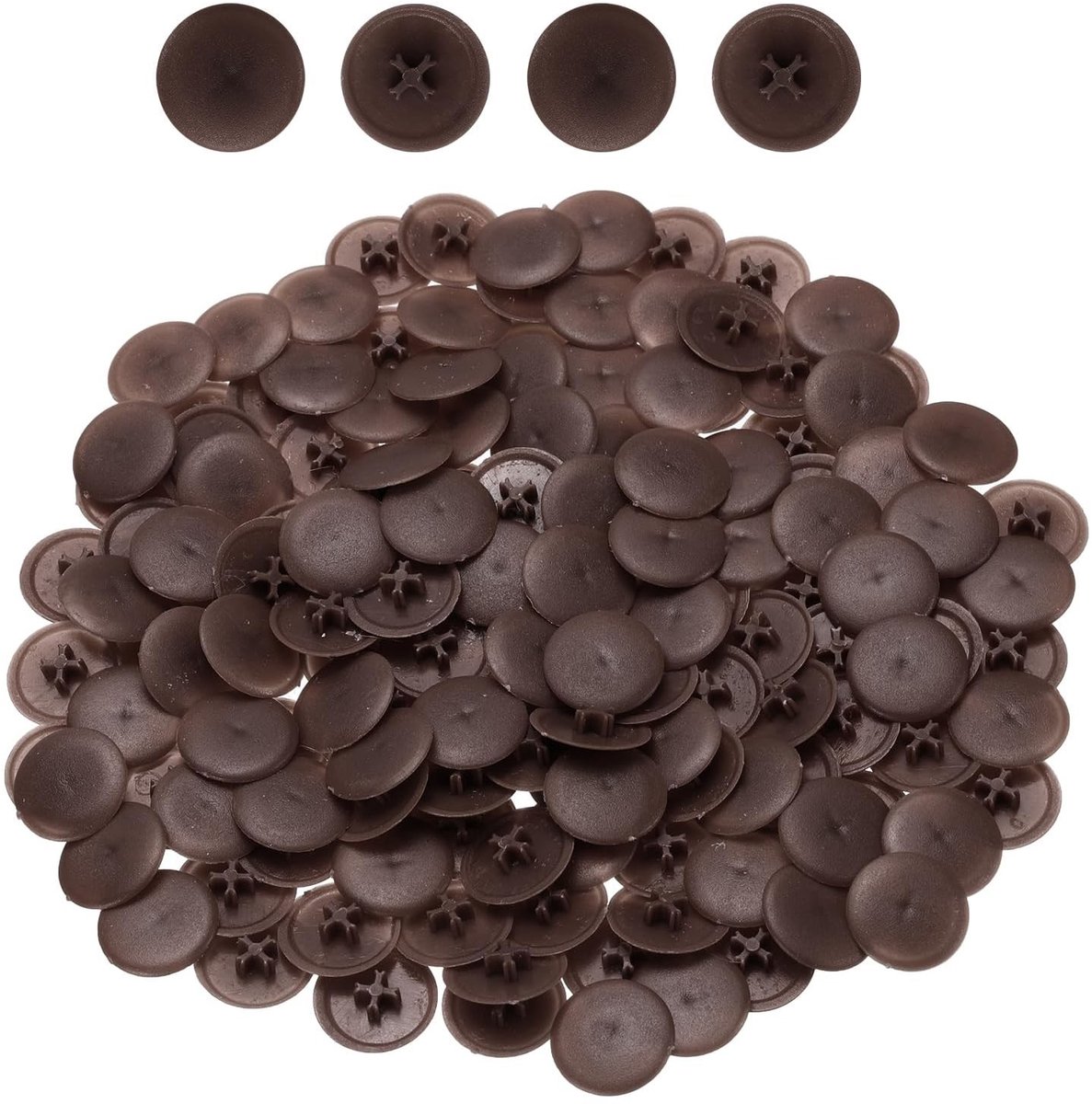 NTH products- Schroefdoppen 108 stuks - 17 mm plastic - Snap-in ontwerp - Bescherming tegen vocht - Decoratieve afwerking - Hoogwaardig kunststof - Schroefdeksels
