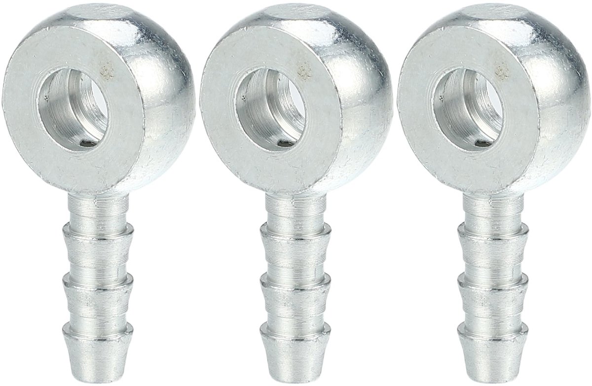 MTTproducts - 6mm ID Banjo Fitting Brandstofleiding Adapter Connector - 3 Stuks
