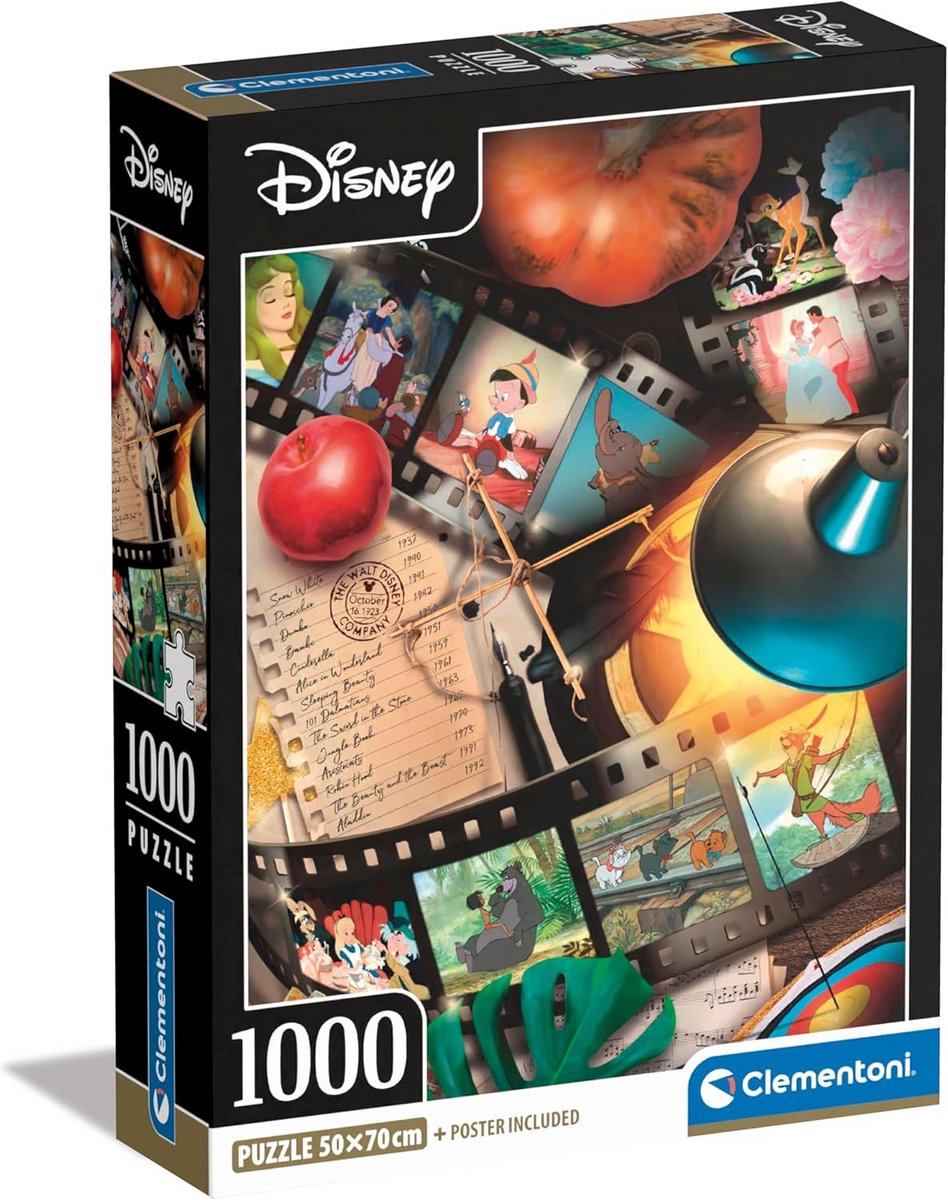 Puzzel 1000 Stukjes Klassieke Films 70x50 cm Milieuvriendelijke Kwaliteit voor Volwassenen