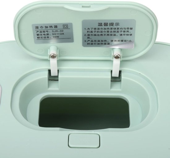 Babydoekjes Verwarmer - Doekjes Box - Baby Verzorging - Energiezuinig Design - Grote Capaciteit - Groen — afbeelding 3