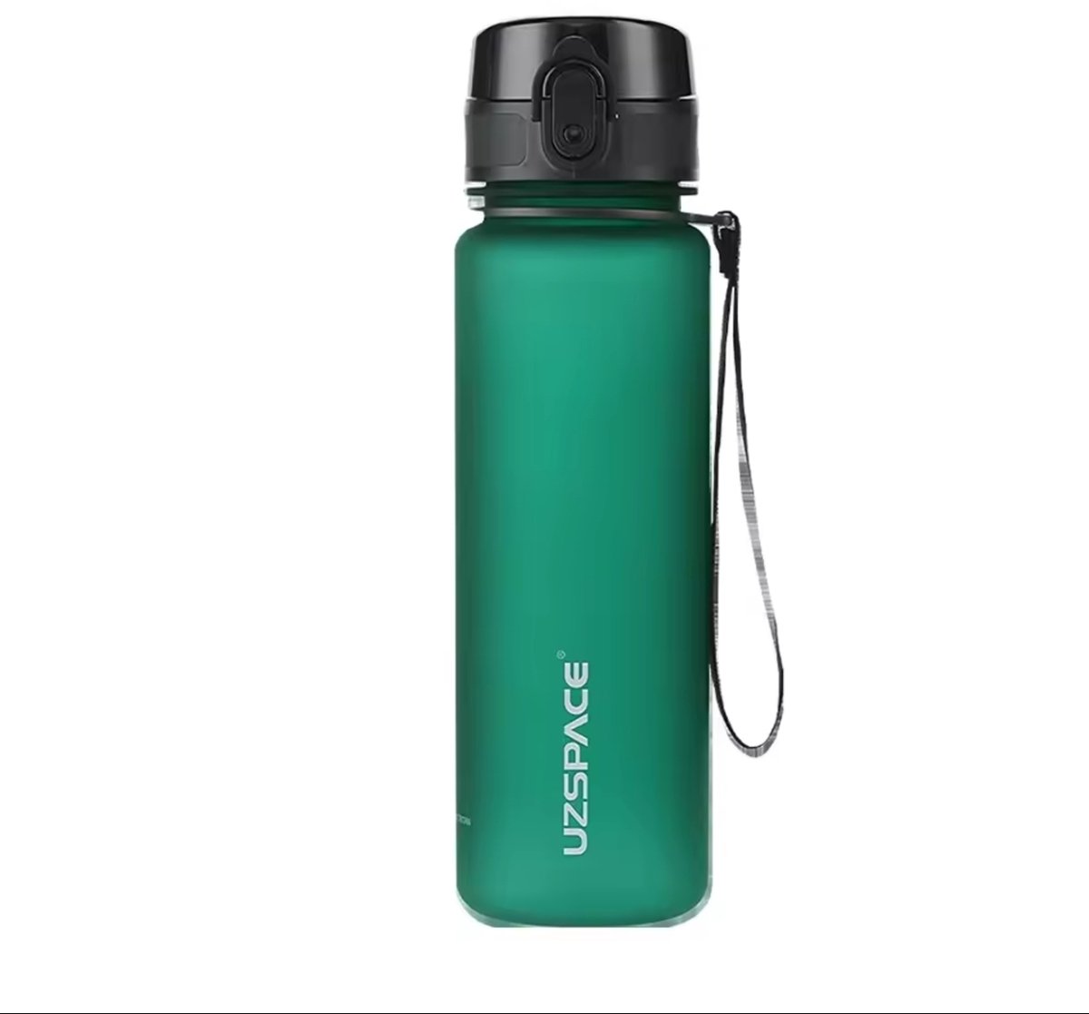 Drinkfles UZSPACE Waterfles -500 ml – BPA-Vrije Tritan Waterfles – 100% Lekvrij – Herbruikbare Sportfles met 1-Klik Deksel – Voor School, Sport & Kantoor – Fel Groen