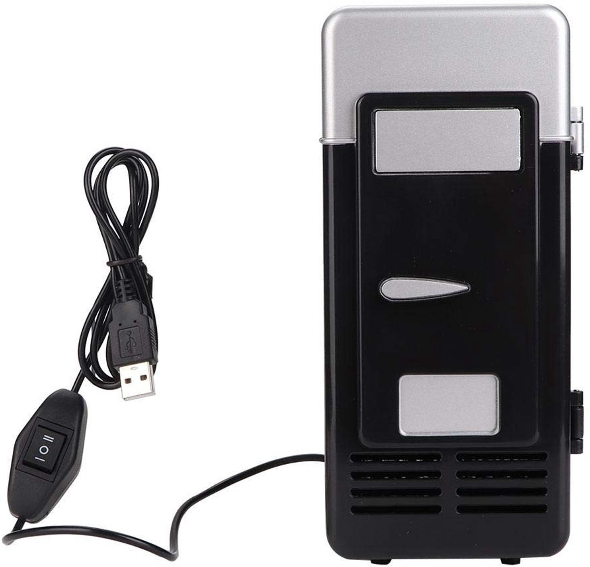 Cosensi - Mini draagbare koelkast - USB Voeding - Tweeërlei gebruik - Koud & Warm - Compact en lichtgewicht - Drankjes thuis of onderweg - Zwart