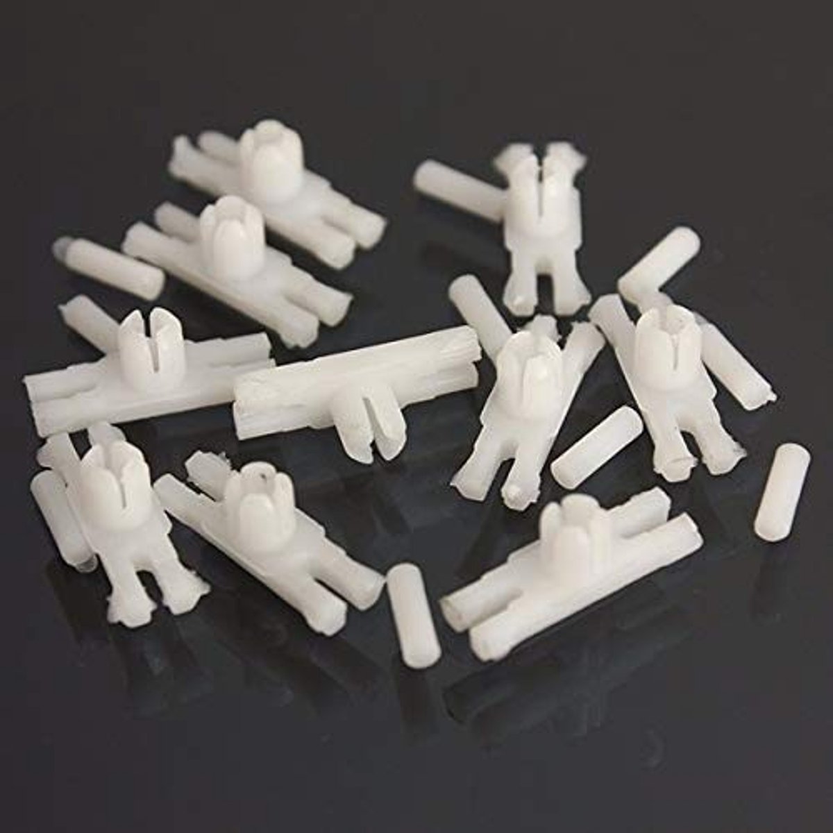 Cosensi- Deurlijstclip 10 Stuks - Plastic Clips - Vervangingsclips - Geschikt voor Volkswagen Golf MK1/Jetta/Old Beetle - Lengte 18 mm - Nieuwe Staat - Deurlijst