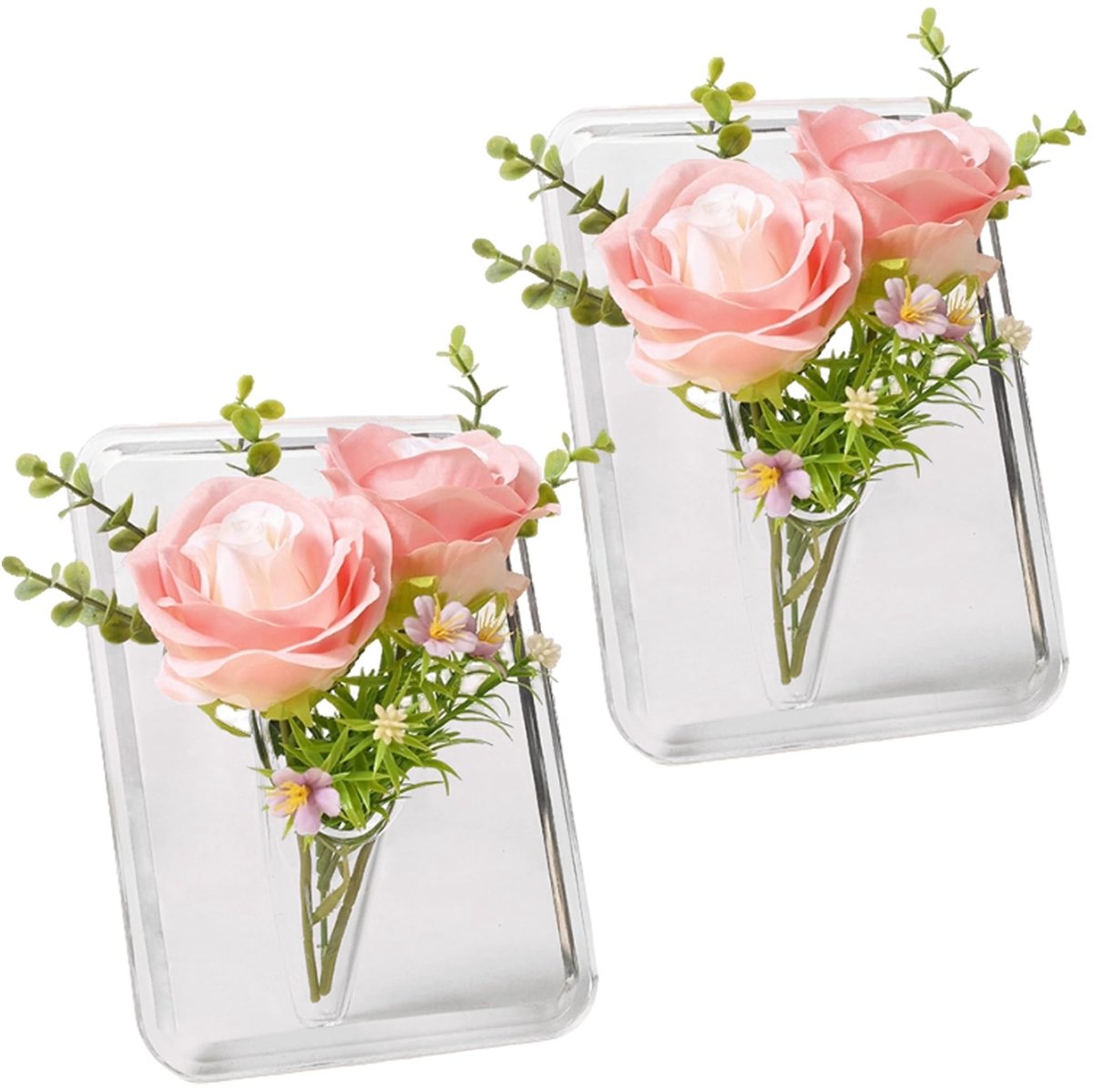 Cosensi- Acryl Vaas - Creatieve Kunst Vazen - Modern Elegant - Bloemendecoratie - Compact Ontwerp - Ideaal voor Kantoor en Thuis - Bloemenvase