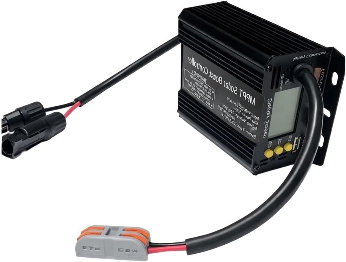 Zonne Laadregelaar - MPPT Controller - Energie Conversie - Breed Spanningsbereik - 500W - Zwart