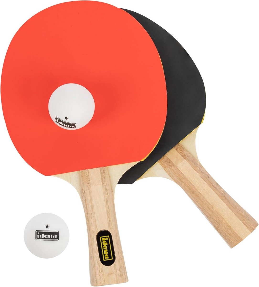 Tafeltennis Set 2 Batten en 2 Ballen voor Gevorderden in Draagtas