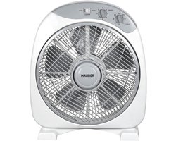 Krachtige Boxventilator 30 cm - 3 Snelheden & Timer - Stille Ventilator voor Hitte
