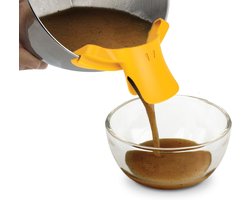Silicone Panvuller met Duikbek Design 16-32 cm - Precieze Gietopening met Geïntegreerde Zeef voor Soepen, Saucen en Pasta
