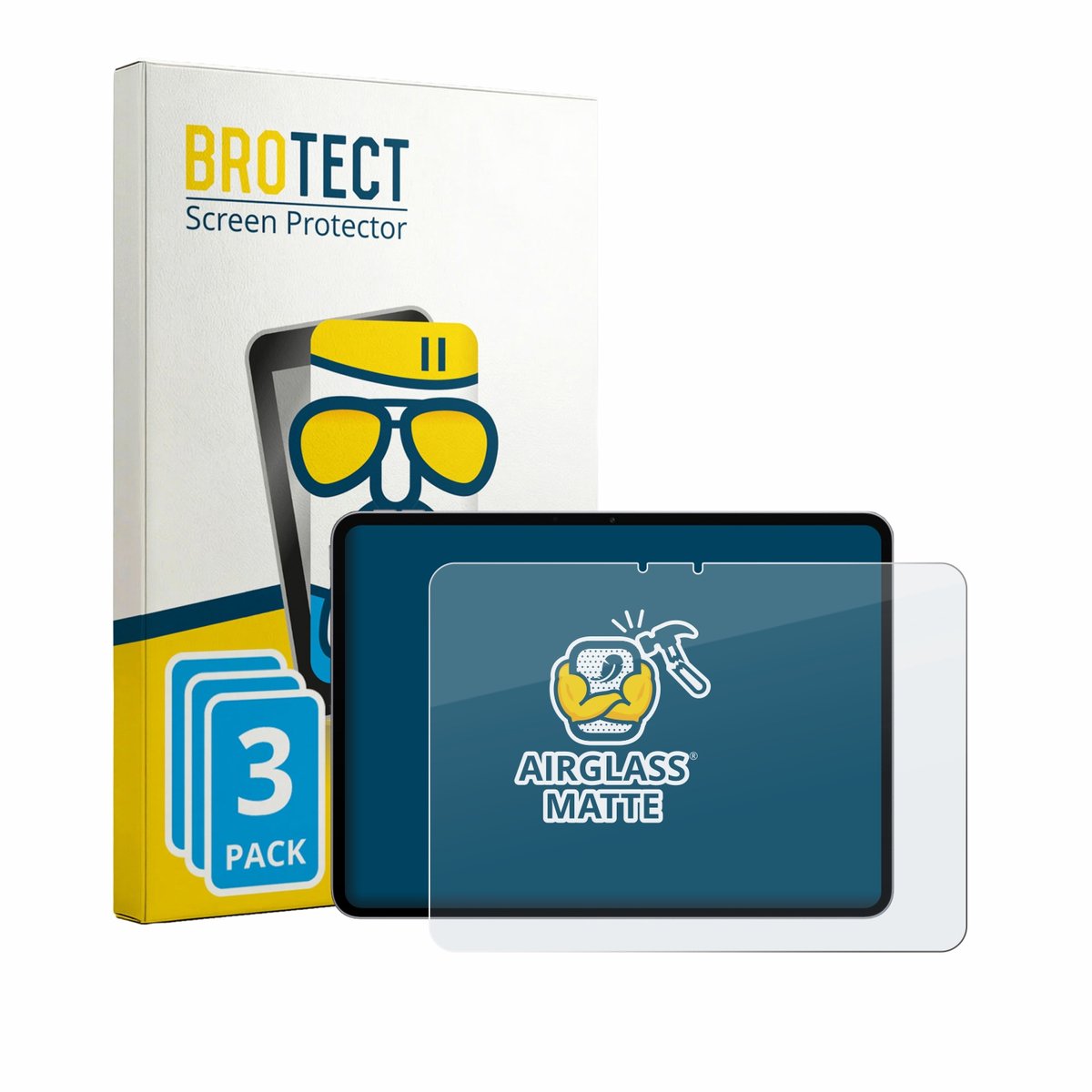 BROTECT - Screenprotector voor Oppo Pad 6 - Folie Beschermfolie Beschermglas matte 3 Stuks