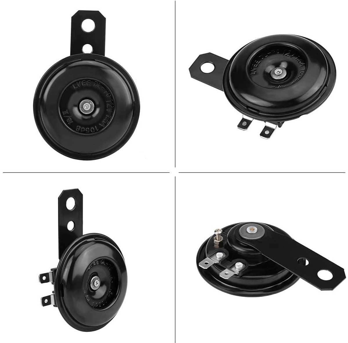 Dailygoods - Dailygoody - Universele Waterdichte Motorfiets Hoorn - Sterke Ronde Hoorn - Voor Scooter en Bromfiets - Compact Formaat - Geschikt voor Dirt Bike - Ho