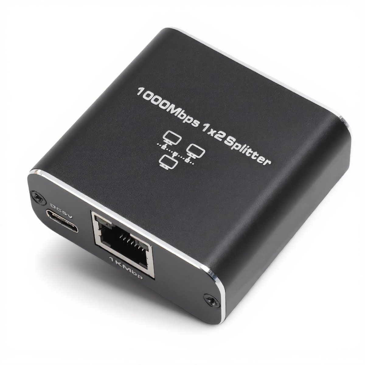 Dailygoods - Gigabit Ethernet-splitter 1 tot 2 RJ45 1000Mbps