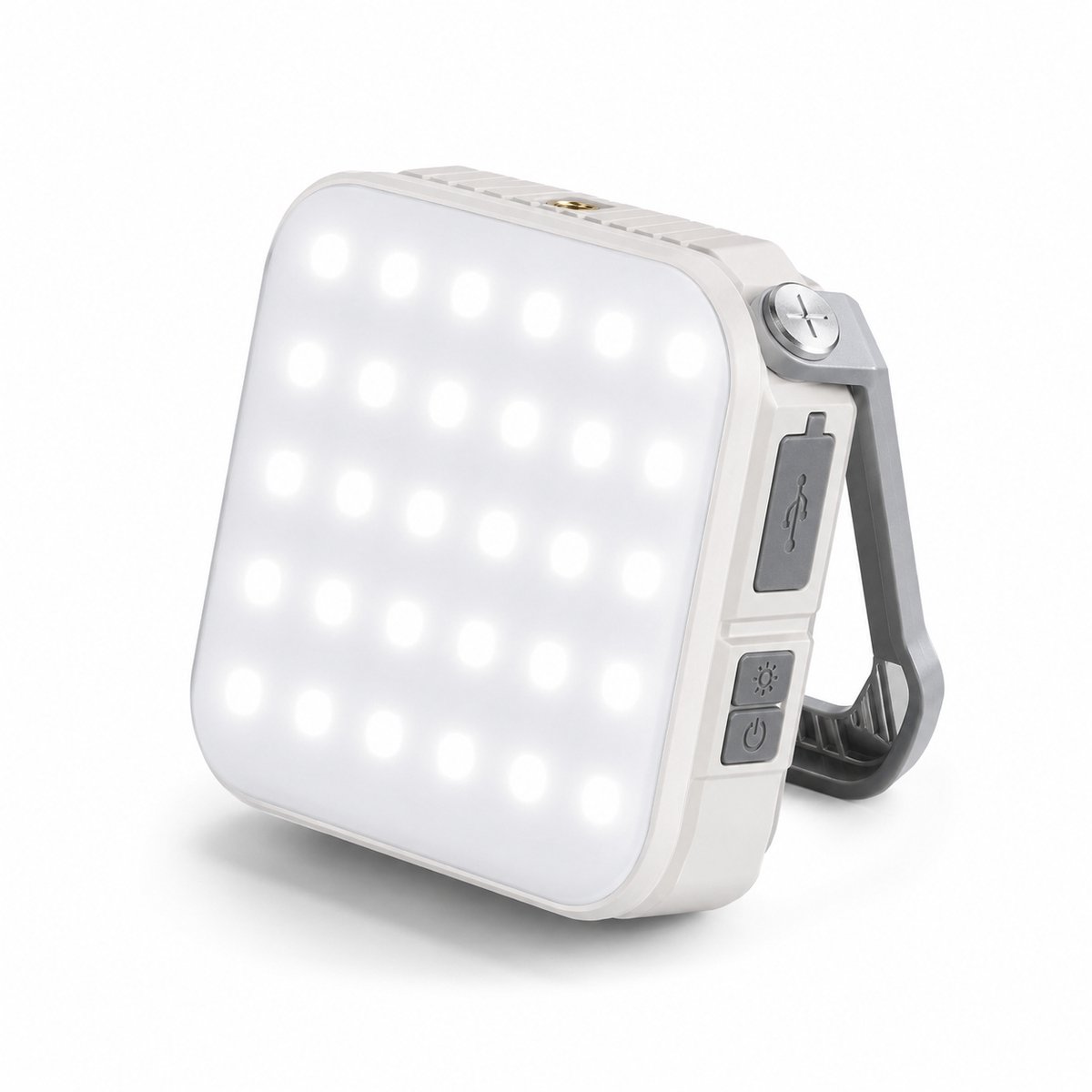 Gloovon® - Solar led kampeerlamp - Tentlamp oplaadbaar - Buitenlamp op zonne-energie - Met 3 lichtstanden - 4000 mAh-accu - IPx4 waterdicht - Geschikt voor vissen, wandelen en kamperen - Camping verlichting