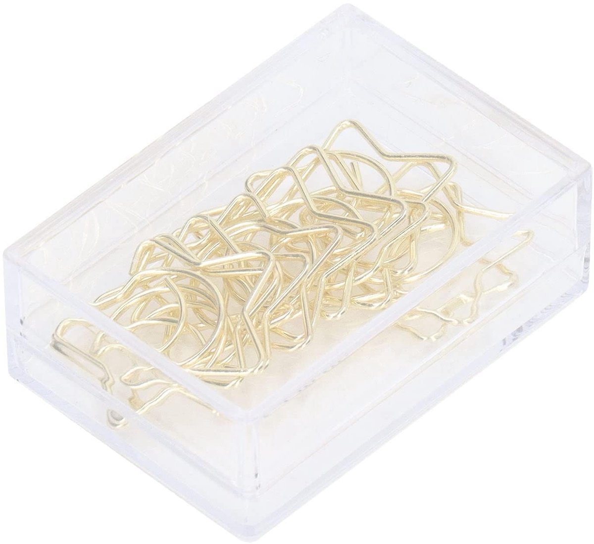 Dailygoods - Set van 100 Gouden Paperclips in Ster en Maan Vorm