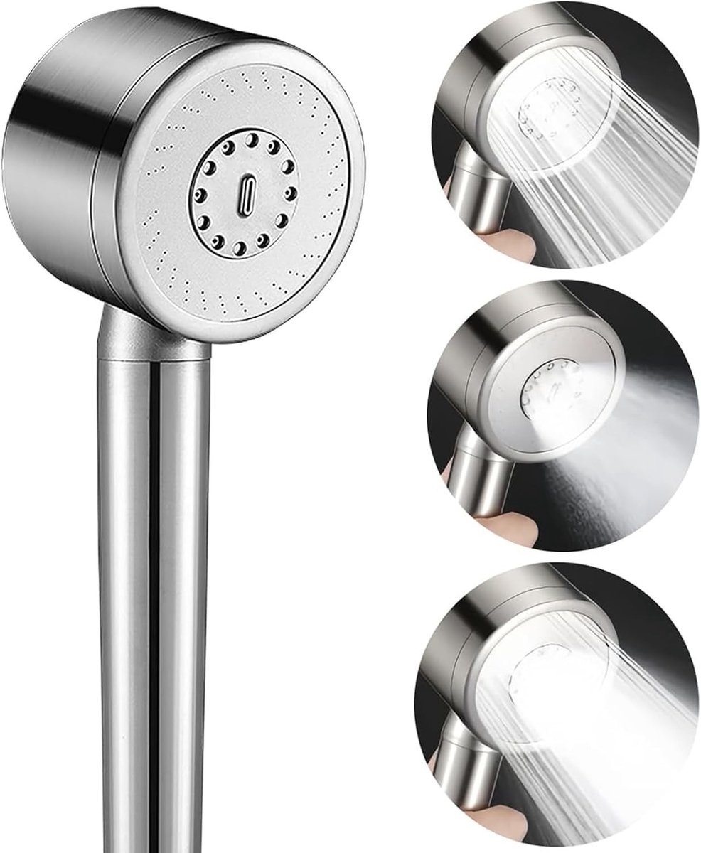 Dailygoods - Metalen Douchekop met Sterk Mondstuk voor Regendouche Ervaring