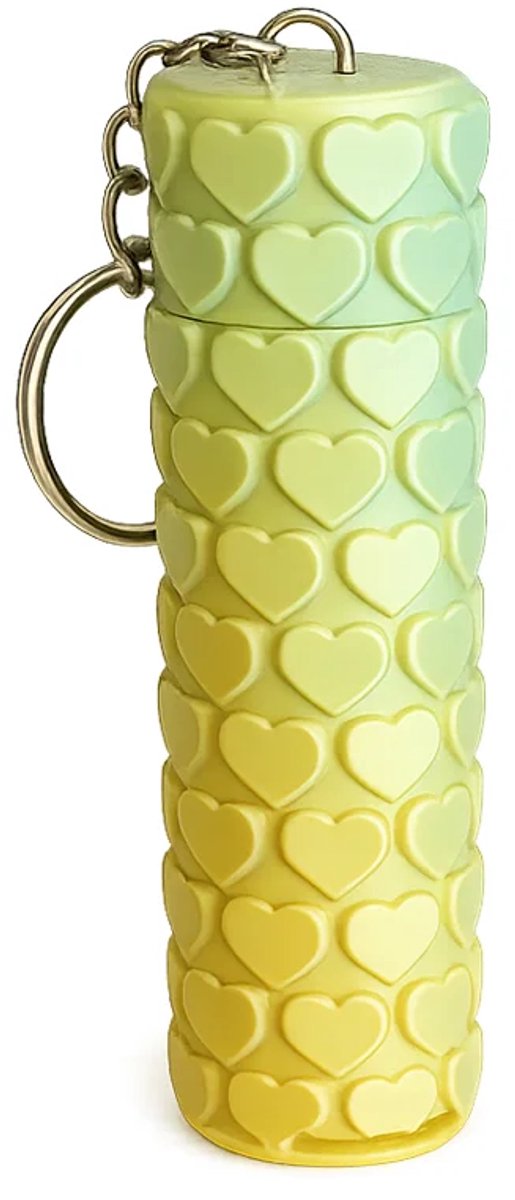 Lip Balm Houder Sleutelhanger met Hartjes – Lippenbalsem - Trendy & Handig Accessoire