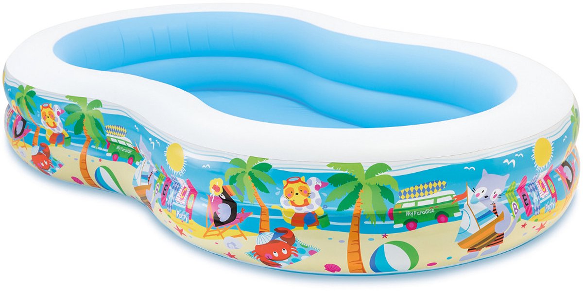 Intex Snorkel Fun Swim Opblaaszwembad - 262 x 160 x 46 cm — afbeelding 3