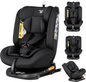 Bebies First Autostoel Kiddo I-Size 360° Draaibaar & Isofix Groep 0/1/2/3 (40-150 cm) - Zwart