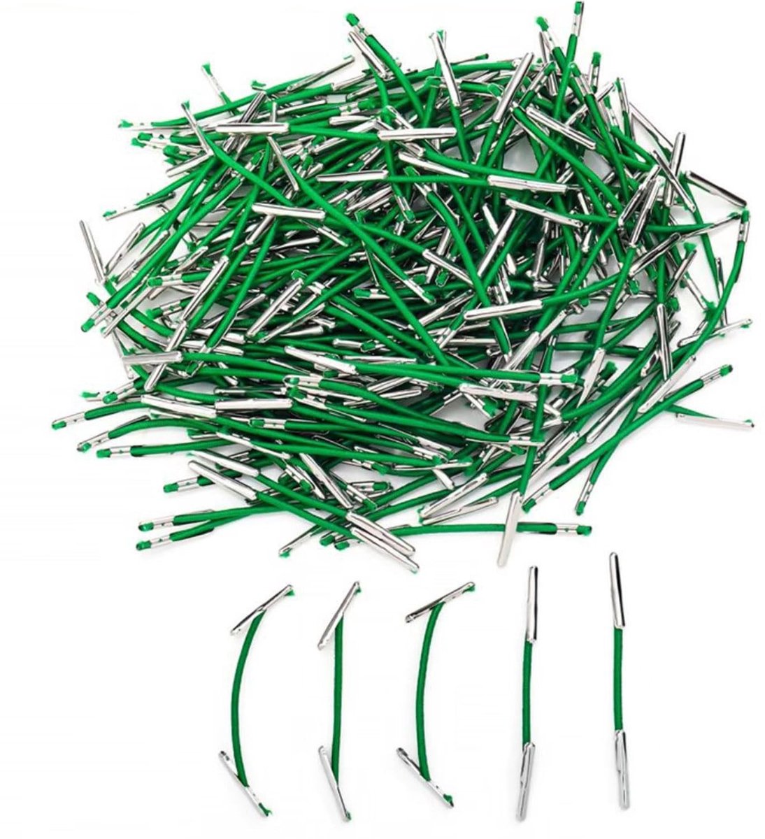 Dailygoods - 150 Stuks Elastische Metalen Schatkistlabels voor Bevestiging