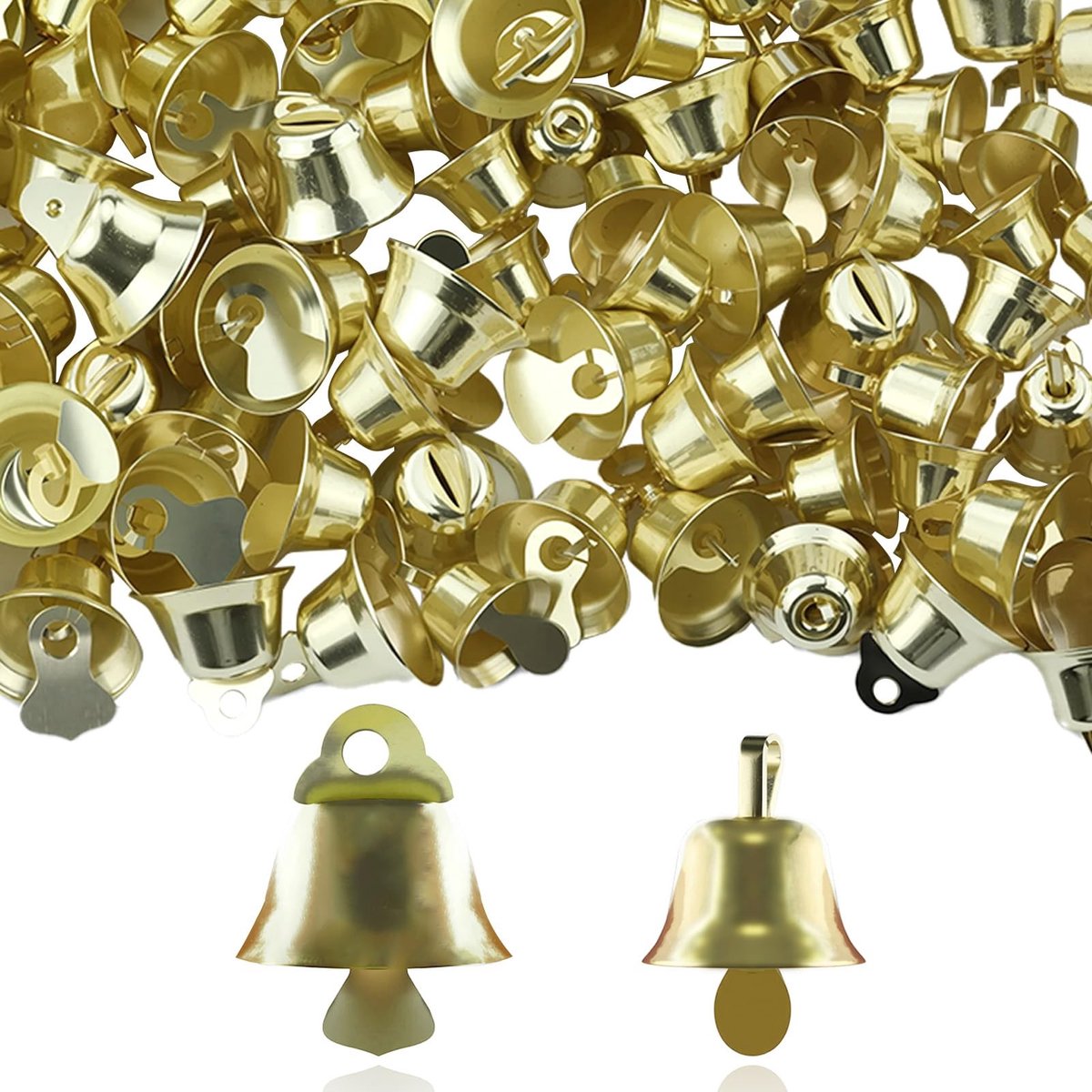 Dailygoods - 110 Stuks Mini Gouden Klokken voor Knutselen