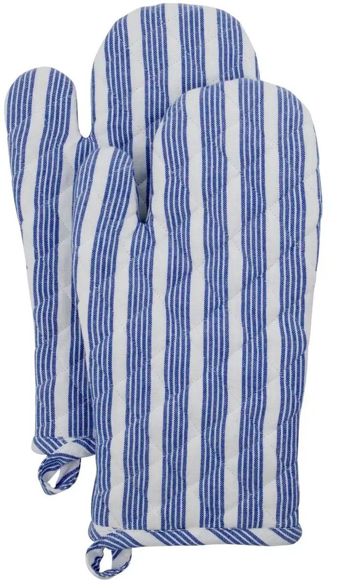 Ovenwanten Chef Blauw 33cm