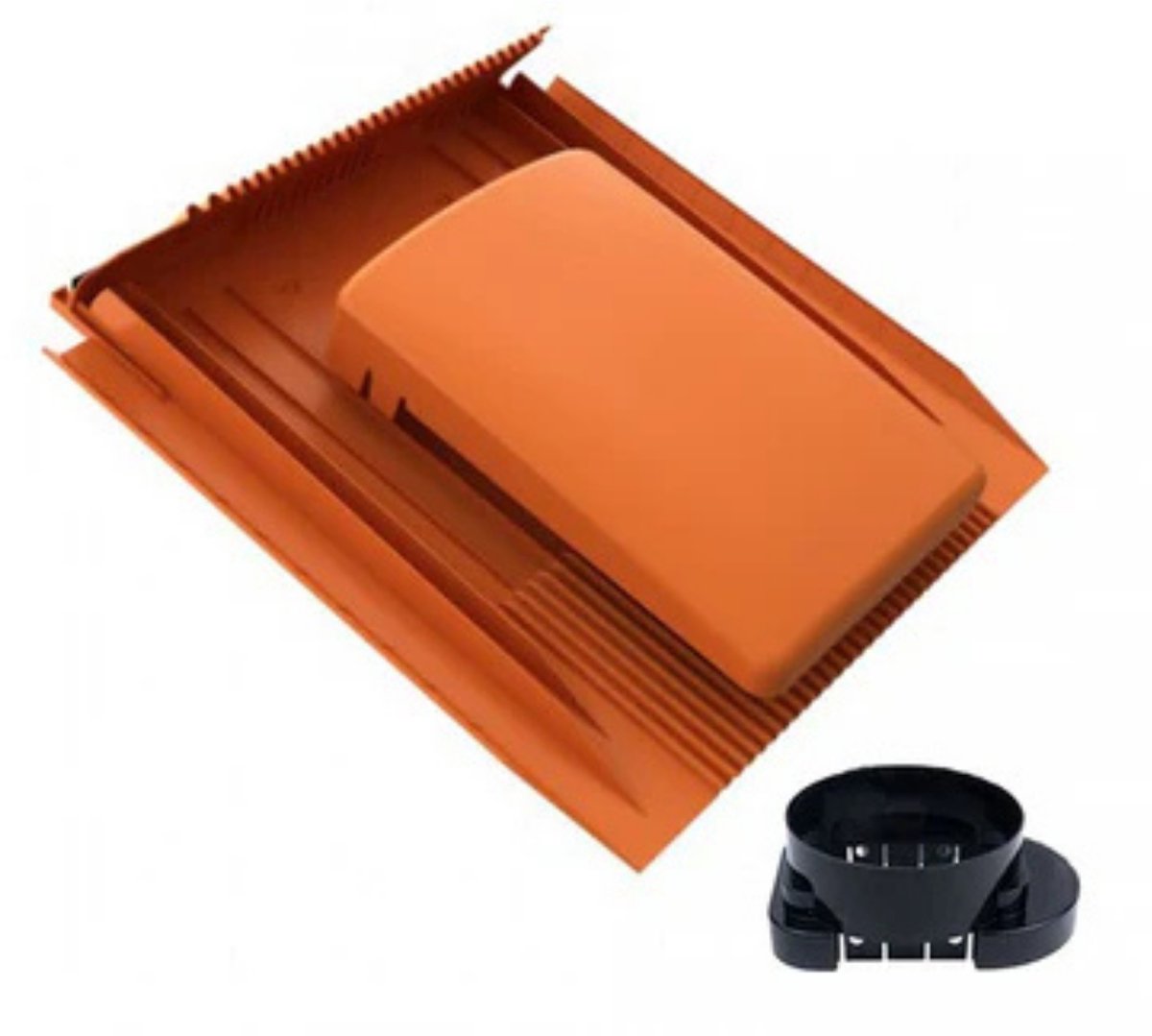 Universele Lage Ventilatiepan Rood 100 mm