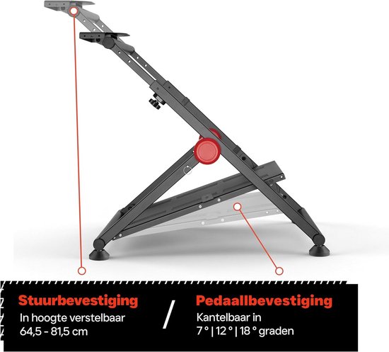 Racestuur Standaard - Wheel Stand - Verstelbaar - Simracing — afbeelding 4