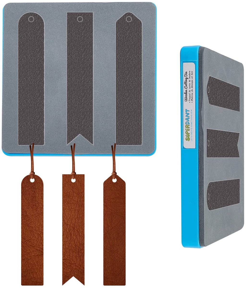 Dailygoods - Dailygoody - Lederen Bladwijzer - Snijden Dies - Duurzaam en Herbruikbaar - 15cm x 15cm - Pagina Markers - Perfect voor Boekliefhebbers en Schrijvers ..