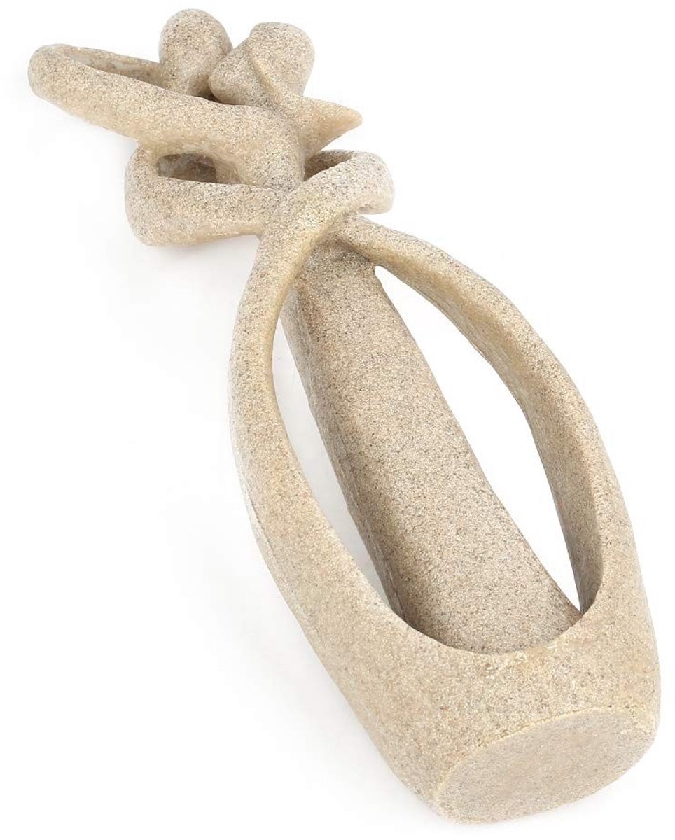 Dailygoods - Dailygoody - Handgemaakte Zandstenen Sculptuur - Kiss Lovers Couple Statue - Perfecte Huwelijksgeschenken - Beige - Decoratieve Beeldjes - Uniek Kunst...
