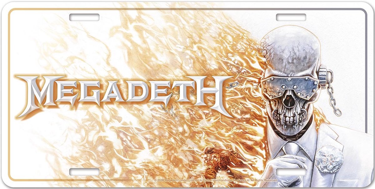 Megadeth - Megadeth - USA Nummerplaat
