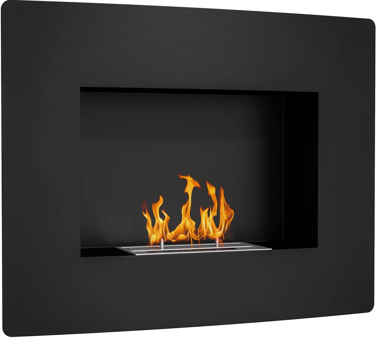 Golaro Sfeerhaard - Openhaard - Bio ethanol Sfeerhaard - Wandmontage - Cinemawall - Tank van 0,9 liter - 66x16x52 cm - zwart