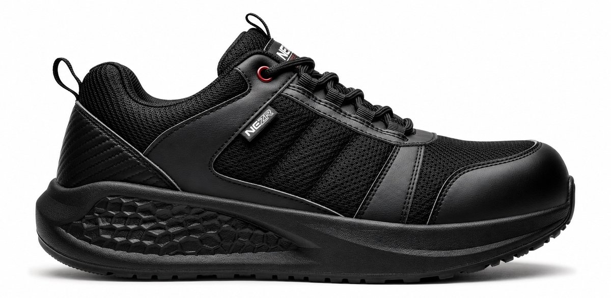 Marathonworker S3 SR - Werkschoenen Heren & Dames - Marathonzool EVA Technologie - Ergonomisch-Ademend-Lichtgewicht - Glasvezel teenbescherming - Waterafstotend - Antislip - Veiligheidsschoenen Metaalvrij - Unisex Werk Sneakers - Maat 45