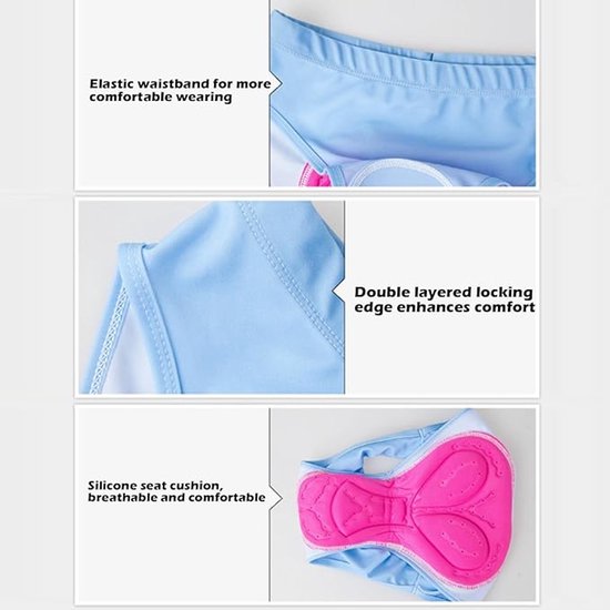 Fietsbroek - Fietsonderbroek Met Siliconen Pad - Sneldrogend en Ademend Sportondergoed Voor Fietsen en Spinning - Huidskleur - Maat XL — afbeelding 3