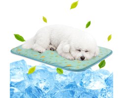 Koelmat hond - Climatiseur - Koelmat Kat - Verkoelende Huisdier Mat - Wasbare Koeldeken Met Groene Fruitprint - 50 x 70 cm