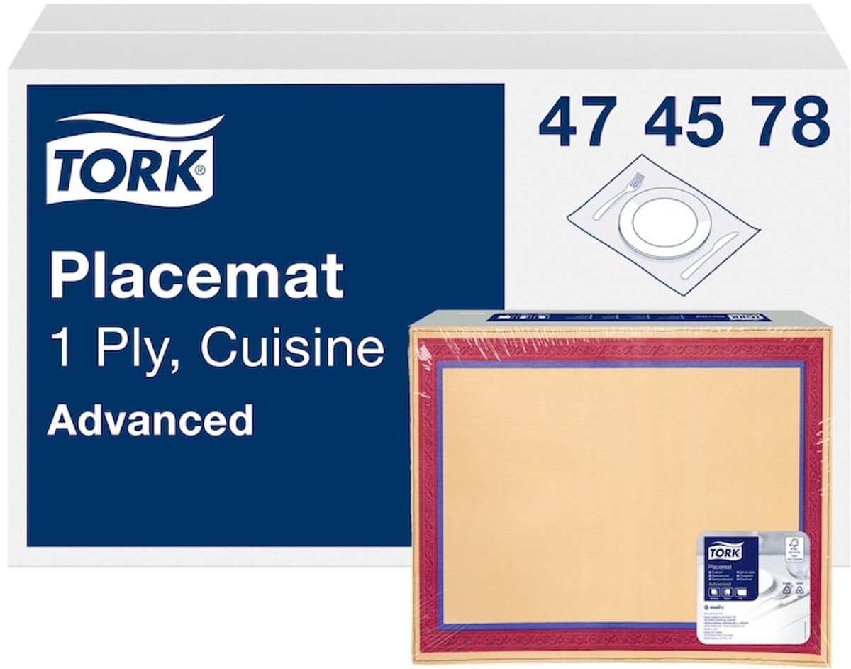 Tork 474578 placemat cuisine advanced 42x30 cm 2500 stuks (474578)