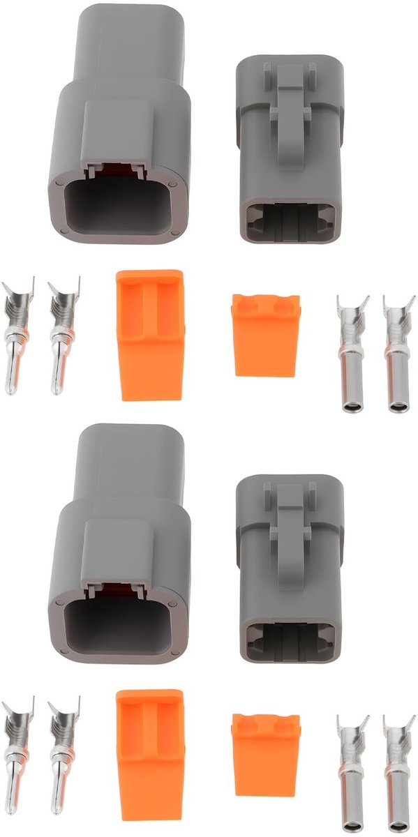 Dailygoods - 2 Set Waterdichte Connector Kit met 4 Pin voor Auto's en Motorfietsen