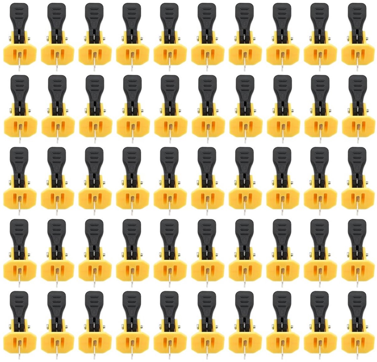 Dailygoods - Dailygoody - Tegel Leveling System - Herbruikbare Tegelspacers - Perfecte Tegeluitlijning - 50 Stuks - Vloertegel Leveling Tools - Voor Professioneel ...