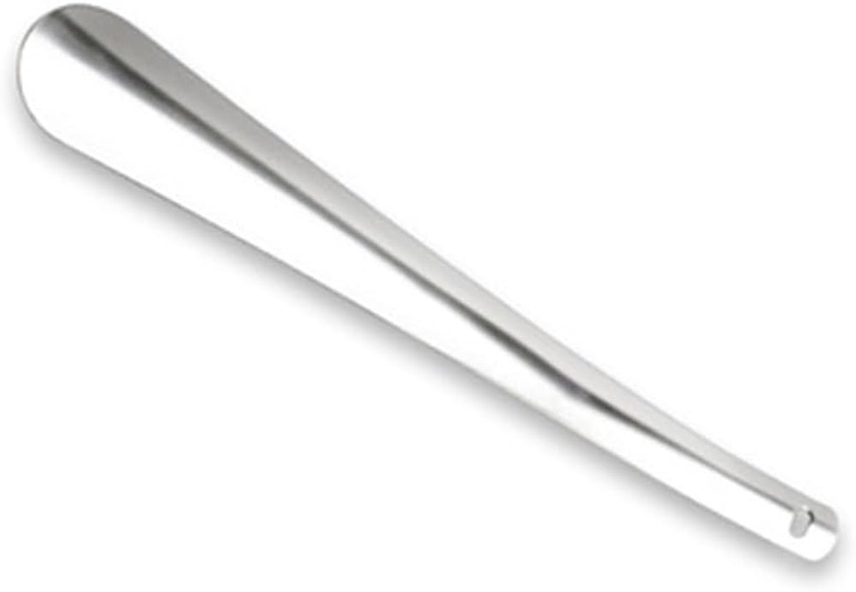 Schoenlepel - Lange schoenlepel - XL- 30 cm - Shoe horn - Schoenen aantrekken hulp - Makkelijker schoenen aandoen - Instaphulp - Metaal - Jonyx