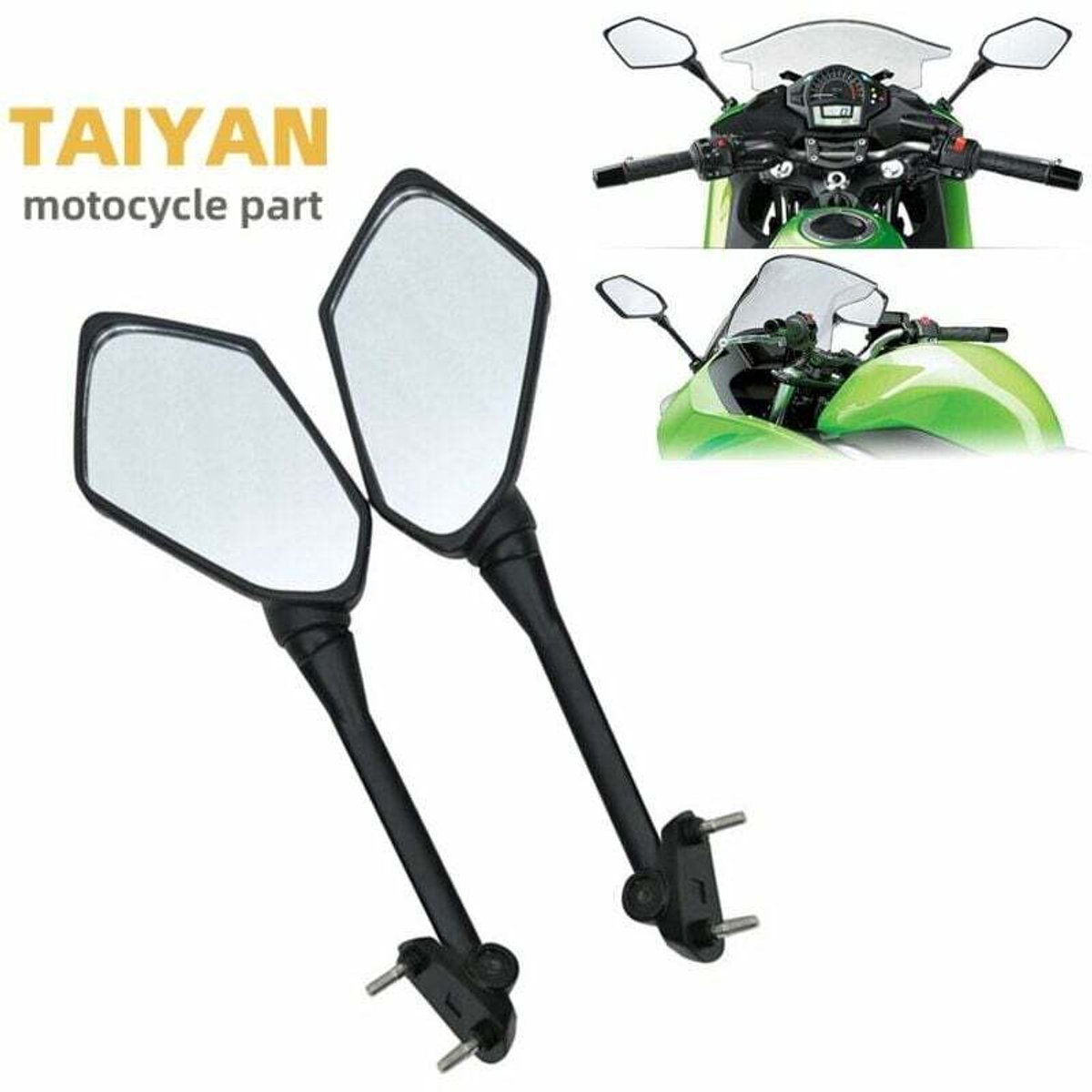 Achteruitkijkspiegels voor motorfietsen, geschikt voor Kawasaki Ninja 650R ER6F ER-6F 400R NINJA 1000 Z1000SX