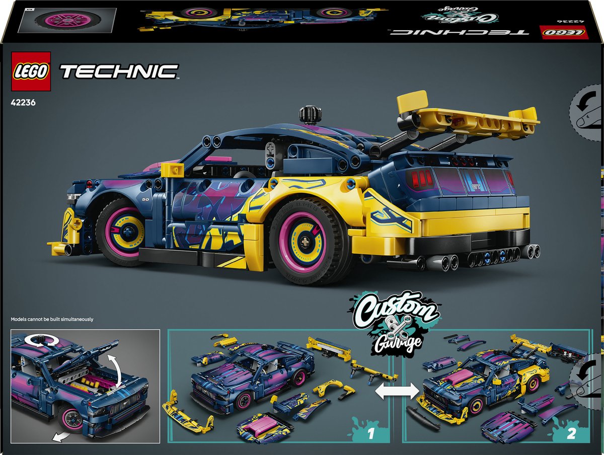 LEGO Technic Aanpasbare Ford Mustang GT Auto Speelgoed voor Kinderen en Decoratie 42236 — afbeelding 2