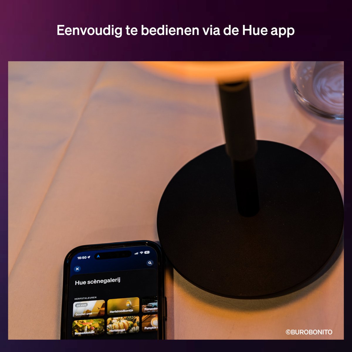 Philips Hue Go draagbare tafellamp - wit en gekleurd licht - wit – foto 8