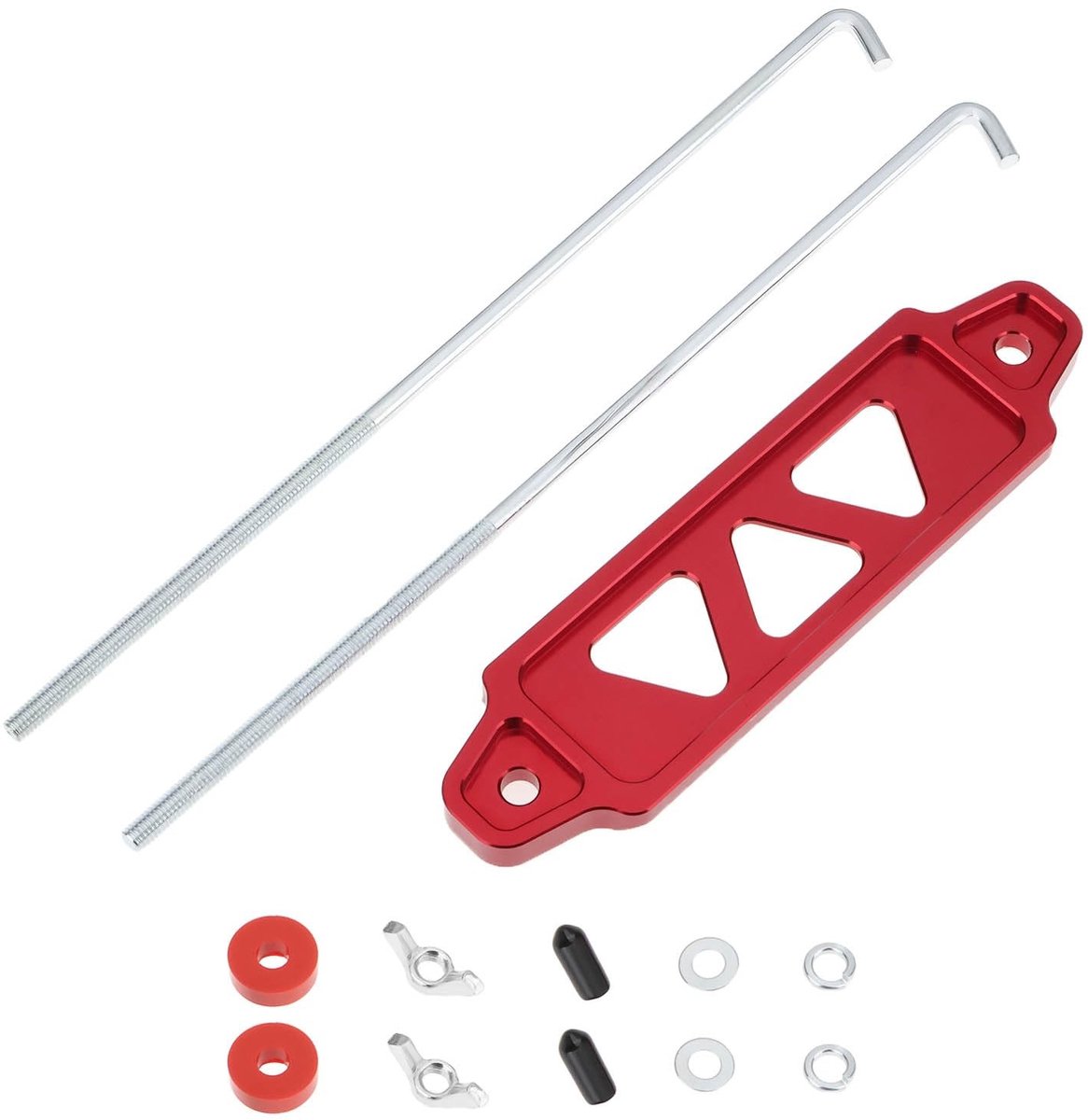 Dailygoods - Set van Auto Batterij Beugel Rood voor Honda en Acura