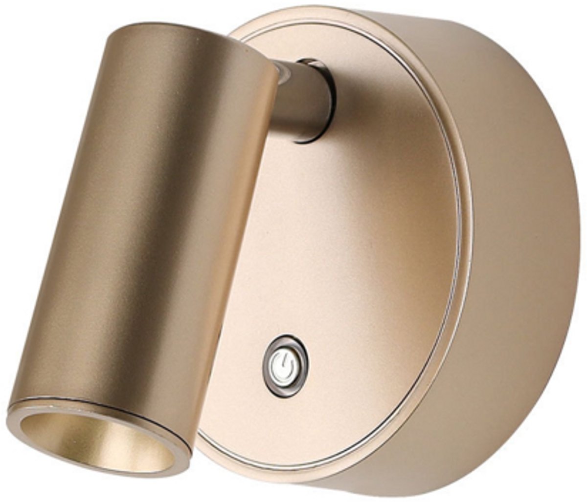 Mini LED-wandlamp, oplaadbare spot, dimbaar (goud)