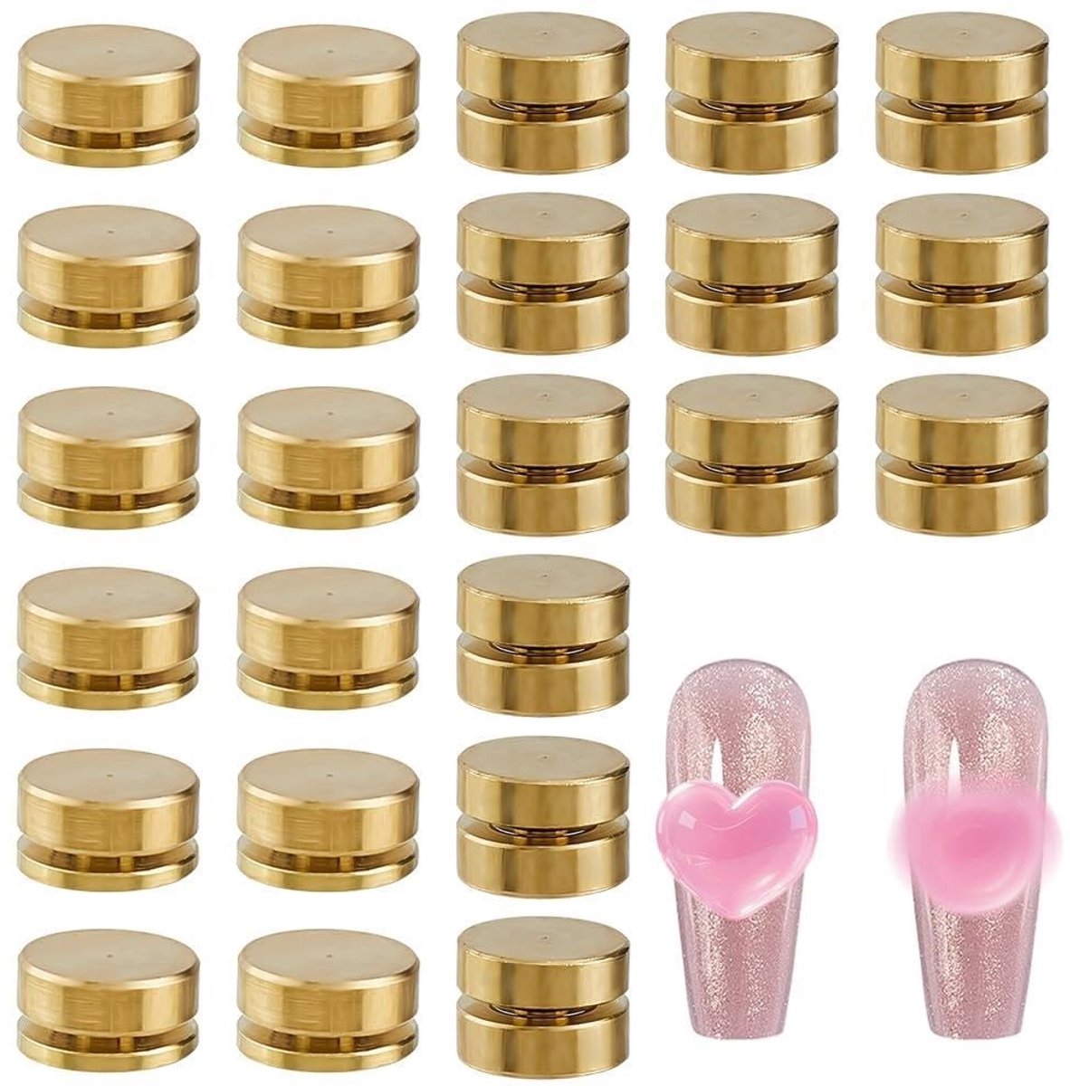 Dailygoods - 24 Stuks Spinning Nail Charms voor Nail Art