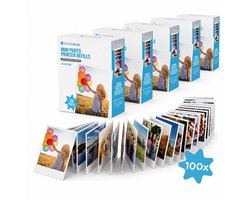 5 Pack Fotoprinter Navullingen 100 Fotovellen - voor Mobiele Fotoprinter - Fotopapier van 54x80 mm - Navulling Miniprinter - Mini Pocket Printer Papier - Thermal Printer Smartphone - Refill Pack Fotoprinter - Foto’s Afdrukken Telefoon - Silvergear Image