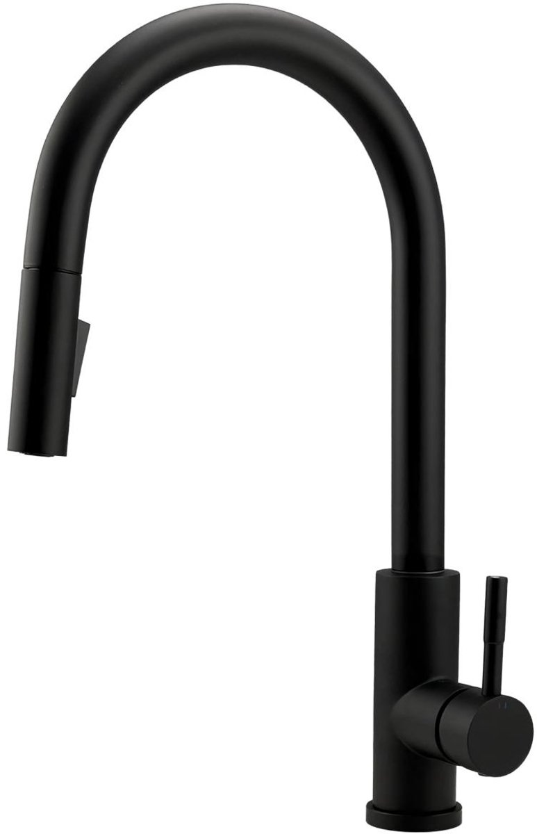 Pure.Sink Elite Steel Stream-S kitchen faucet Matte Black with pull-out spout PS8045-10